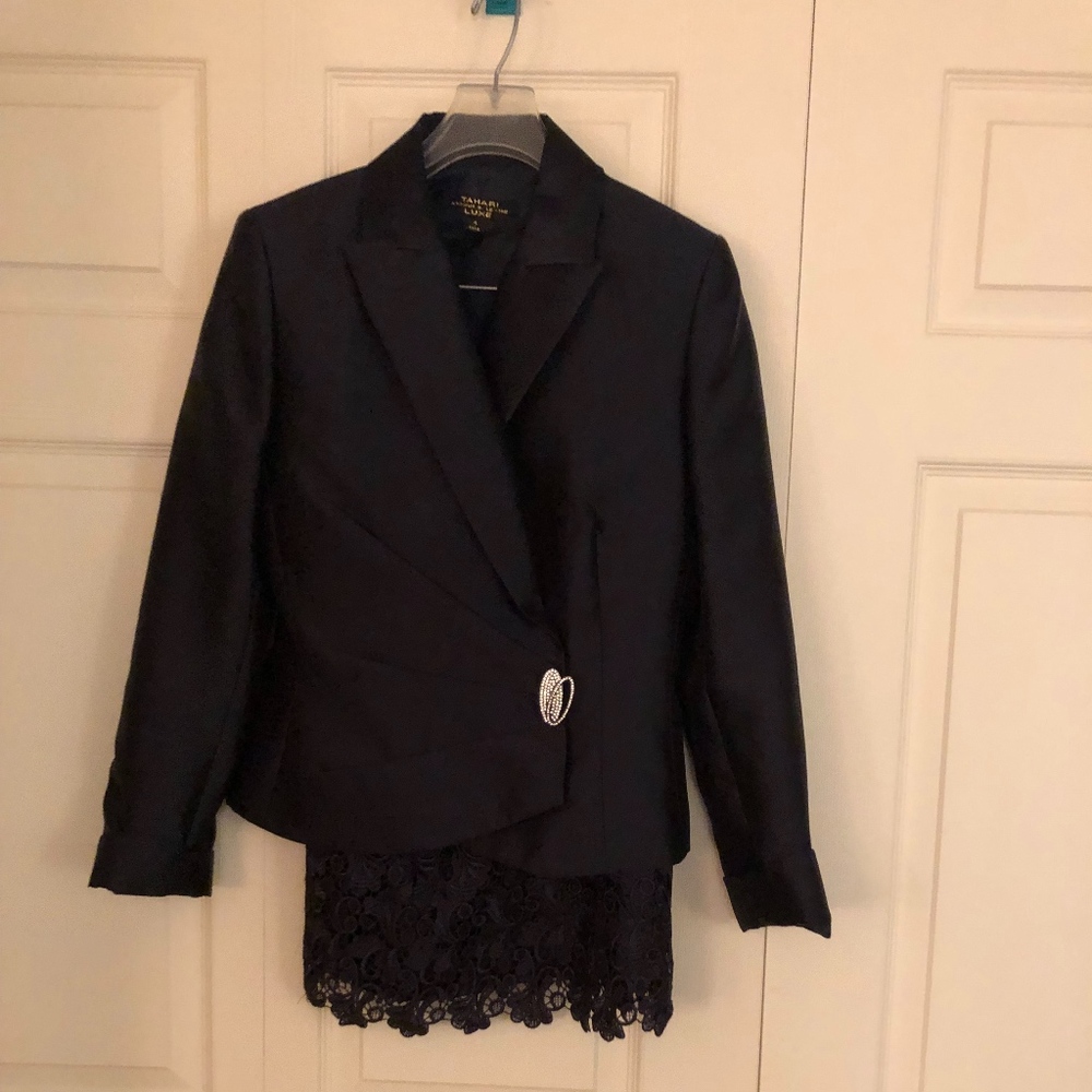 Tahari Luxe lace suit